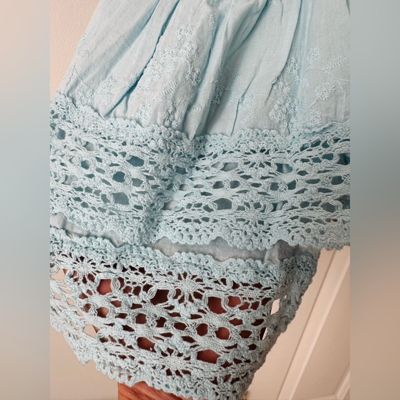 Anthropologie Pilcro Square-Neck Lace Swing Mini Dress, Size M - Picture 14 of 15